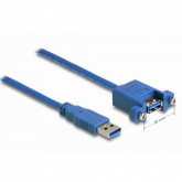 Cablu Delock 85111, USB 3.0 male - USB 3.0 female, 0.25m, Blue
