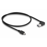 Cablu Delock 85175, USB 2.0 male - mini USB 2.0 male, 0.5m, Black