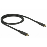 Cablu de date Delock 85207, USB-C male - USB-C male, 1 m, Black
