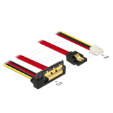 Cablu Delock 85235, SATA3 7 pin + Floppy 4 pin - SATA 22 pin, 0.30 m