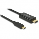 Cablu Delock 85258, USB-C - HDMI male, 1m, Black