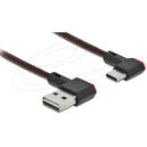 Cablu de date Delock 85271, USB-A male - USB-C male, 1 m, Black