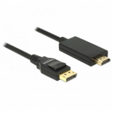 Cablu Delock 85317, DisplayPort male - HDMI male, 2m, Black