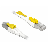 Patch Cord Delock 85335, S/STP, Cat6a, 5m, White