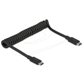 Cablu de date Delock 85350, USB-C male - USB-C male, 0.7 m, Black
