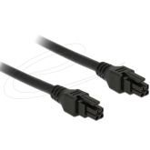 Cablu Delock 85374, 4 pini male - 4 pini male, 0.5 m, Black