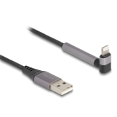 Cablu de date Delock 85404, USB-A male - Lightning male, 1.5m, Black