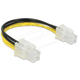 Cablu alimentare Delock 85450, P4 male - P4 male, 0.15 m