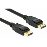 Cablu Delock 85506, DisplayPort male - DisplayPort male, 0.5m, Black