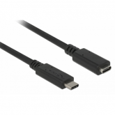 Cablu Delock 85542, USB-C male - USB-C female, 2m, Black