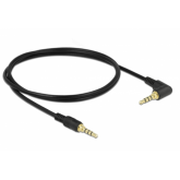 Cablu audio Delock 85610, 3.5mm male - 3.5mm male, 1m, Black