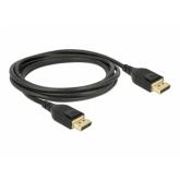 Cablu Delock 85660, DisplayPort male - DisplayPort male, 2m, Black