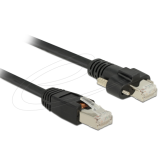 Patch Cord Delock 85672, RJ45 male - RJ45 male, 10 m, Black