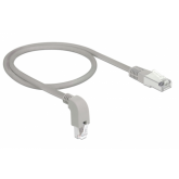 Patch Cord Delock 85873, S/FTP, Cat6a, 0.5m, Gray