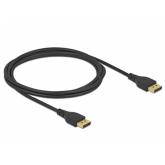 Cablu Delock 85910, DisplayPort male - DisplayPort male, 2m, Black