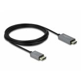 Cablu Delock 85930, DisplayPort male - HDMI male, 3m, Black