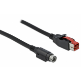 Cablu Delock 85946, PoweredUSB male - Mini-DIN 3 pin male, 2m, Black