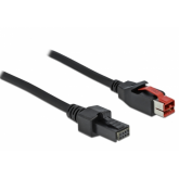 Cablu Delock 85950, PoweredUSB male - 2 x 4 pin male, 1m, Black