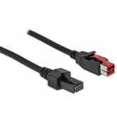 Cablu Delock 85954, PoweredUSB male - 2 x 4 pin male, 5m, Black