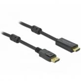 Cablu Delock 85957, DisplayPort male - HDMI male, 3m, Black
