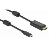 Cablu Delock 85972, USB-C male - HDMI male, 5m, Black