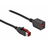 Cablu Delock 85987, PoweredUSB male - PoweredUSB female, 3m, Black