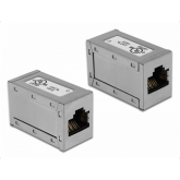 Adaptor retea Delock 86165, RJ45 female - RJ45 female, Gray