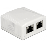 Adaptor retea Delock 86197, 2x RJ45 female, White