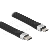 Cablu de date Delock 86793, USB-C male - USB-C male, 13.5 m, Black