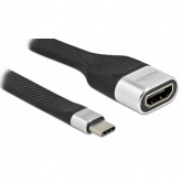 Cablu Delock 86933, HDMI female - USB-C male, 0.14m, Black