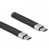 Cablu Delock 86940, USB-C male - USB-C male, 0.13m, Black