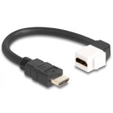 Cablu Delock 86974, HDMI male - HDMI female, 0.20m, Black