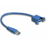 Cablu Delock 86994, USB 3.0 male - USB 3.0 female, 0.25m, Blue