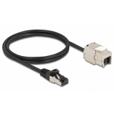 Cablu Delock 87027, RJ45 male - RJ45 female, 1m, Black