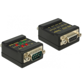 Adaptor Delock RS-232 Tester 87713, DB9 female - DB9 male, Black