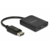 Adaptor Delock 87768, DisplayPort - 2 x DisplayPort, Black