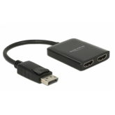 Adaptor Delock 87769, 2 x HDMI female - 1 x DisplayPort male, Black