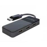 Splitter KVM Delock 87770, 3 x HDMI female - DisplayPort male, Black