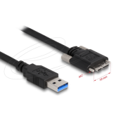 Cablu Delock 87800, USB-A male - micro USB-B, 2 m, Black
