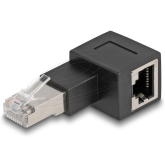 Adaptor Delock 87864, RJ45 female - RJ45 male, Black
