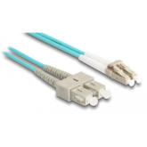 Patch Cord Delock 87911, LC Duplex - SC Duplex, 2m, Blue