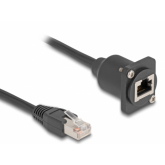 Cablu Delock 87964, RJ45 male - RJ45 female, 0.20m, Black