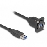 Cablu Delock 87967, USB 3.0 male - USB 3.0 female, 0.20m, Black