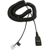 Cablu Jabra adapter 8800-01-94, QD - RJ-45, 2 m, Black