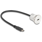 Cablu Delock 88183, USB-C male - USB-C female, 0.30m, Black