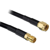 Cablu Delock 88432, RP-SMA plug - RP-SMA jack, 10m, Black