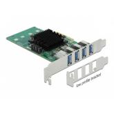 Adaptor PCI-Express Delock 89048, PCI Express x4 - 4x USB 3.0