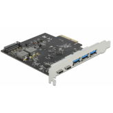 Adaptor PCI-Express Delock 89064, PCI Express x4 - 2x USB-C - 3x USB-A