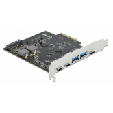 Adaptor PCI-Express Delock 89074, PCI Express x4 - 3 x USB-C + 2 x USB-A
