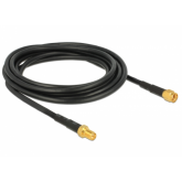 Cablu Delock 89424, RP-SMA plug - RP-SMA jack, 3m, Black